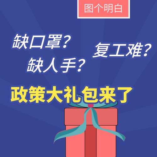 缺口罩、缺人手、复工难？老板们别愁，政策大礼包来了